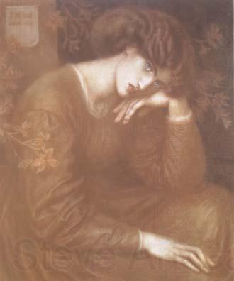 Dante Gabriel Rossetti Reverie (mk28) Norge oil painting art